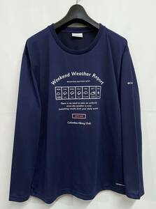 Lサイズ◆Columbia｜コロンビア OMNI-WICK ロンT Navy ネイビー