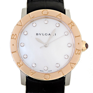 ［飯能本店］BVLGARI ブルガリ ブルガリブルガリ 12P ダイヤモンド BBLP33SG 腕時計 レディース DH77197