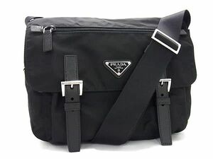 ■新品同様■ PRADA プラダ テスートナイロン クロスボディ ショルダーバッグ 斜め掛けかばん レディース ブラック系 AX3865