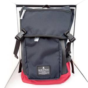 MAKAVELIC DOUBLE LINE 3 BACKPACK DARK/NAVY RED マキャベリック ダブル ライン 3 バックパック リュック デイパック 3123-10101