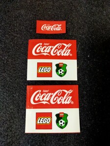 【未使用】コカ・コーラ LEGO 非売品シール サッカー Coca-Cola コカコーラ 
