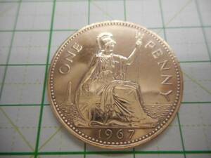 硬貨　貨幣　コイン　世界　１９６７年　PENNY （１８３）