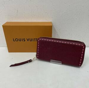 LOUIS VUITTON ルイヴィトン 長財布 モノグラムアンプラント ジッピーウォレット ワインレッド M64803 レディース