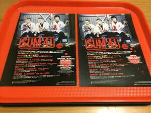 サム41 SUM41 2008年来日公演チラシ2種☆即決 パンク PUNK JAPAN TOUR サム・フォーティーワン