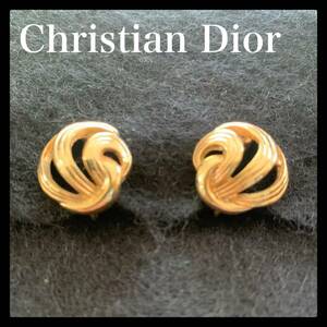 美品 Christian Dior ディオール ヴィンテージ イヤリング 貝