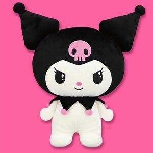 SANRIO KUROMI soft toy figure サンリオ クロミ ぬいぐるみ クロミとロミナ姉妹！？ BIGぬいぐるみ KUROMI’S PRETTY JOURNEY