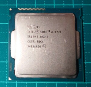 【intel】 Core i7-4770 3.4GHz　動作確認済み