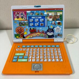 アンパンマン パソコン 知育玩具 あそんでまなべる バンダイ 電池式 美品 マウスでクリック おもちゃ