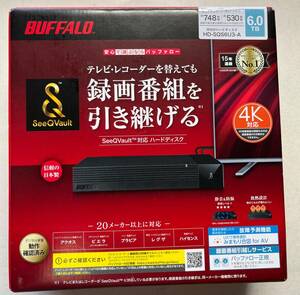 【新品】バッファロー HD-SQS6U3-A SeeQVault対応 外付けHDD 6TB