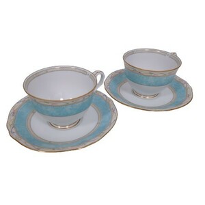 【Noritake ノリタケ】カップ&ソーサー HANAREIKU 2客おまとめ 食器/洋食器/インテリア★6509