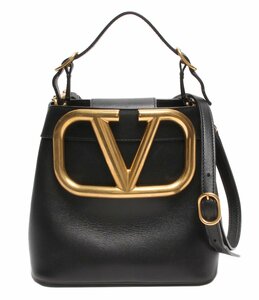 2wayレザーショルダーバッグ Vロゴ ゴールド金具 レディース VALENTINO GARAVANI [0402初]