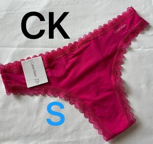 【送料無料】255 新品★Calvin Klein カルバンクライン Thong Tバック ショーツ S （日本サイズS～M位）正規