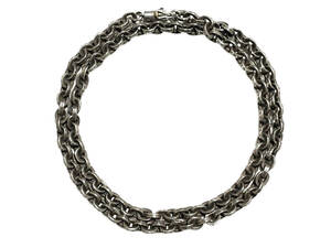 20インチ CHROME HEARTS クロムハーツ PAPER CHAIN 20 PPR CHN ペーパーチェーン ネックレス 14K SILVER925 インボイス原本付属