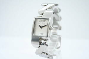 【良品 保障付 動作確認済】GUCCI Silver Tone Ladies Watch 2055L Swiss Made グッチ シェル文字盤 クオーツ レディース腕時計 #W902