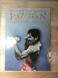 当時物　マニー・パッキャオ Manny Pacquiao PAC-MAN ポスター ボクサー ボクシング アート インテリア　写真 ヴィンテージ　飾り物