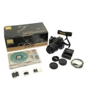 【外観美品】Nikon D3100 デジタル一眼レフカメラ DX 18-55mm F3.5-5.6G VR AFレンズ 手振れ補正 趣味 撮影 オートフォーカス 現状 C4000