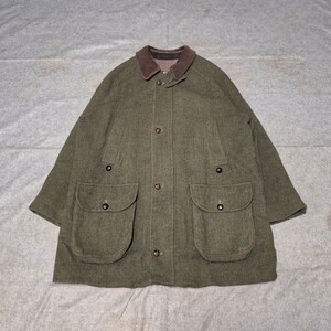 90s 希少　チンスト完備　46　バブアー　ダービーツイード　ジャケット Barbour 　Derby tweed　 ウール　