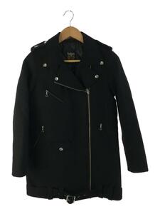 Schott◆ピーコート/M/ウール/BLK