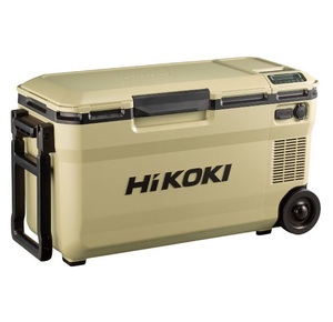 HiKOKI UL18DE(WMBZ) コ－ドレス冷温庫 庫内容量:36L 蓄電池付セット サンドべ－ジュ 3部屋モ－ドで冷蔵と冷凍が同時にできる 新品