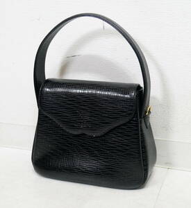 ▲(R602-E58)ungaro ウンガロ バッグ 使用品 ブラック 黒 ハンドバッグ レディース