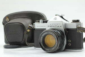 【良品】Pentax SP 35mm SLR w/ Super Takumar 55mm f1.8 Meter-X ペンタックス 418@Sk