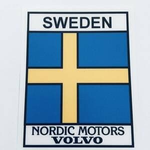 ボルボ NORDIC MOTORS SWEDEN ノルディック ステッカー エンブレム スウェーデン フラッグ ポールスター Rデザイン サーブ SAAB