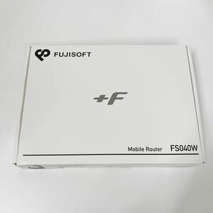 未使用 富士ソフト+F FS040W モバイルルーター SIMフリー LTE ①