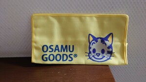 オサムグッズ　ティッシュペーパーケース/カバー　黄色　猫未使用