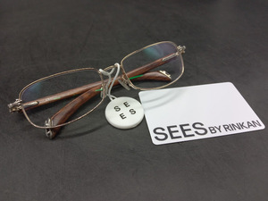 ▽ 【223】 クロムハーツ メガネ LIVING PROOF / CHROME HEARTS アイウェア Eyewear 眼鏡 フレーム スクエア ウッド アクセサリー 