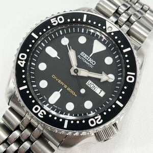 ジャンク SEIKO セイコー ブラックボーイ 7S26-0020 ダイバー 自動巻き 稼働品 腕時計
