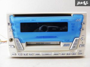 JVC CD MD プレーヤー デッキ KW-MCD400-W 2DIN カーオーディオ 棚D3