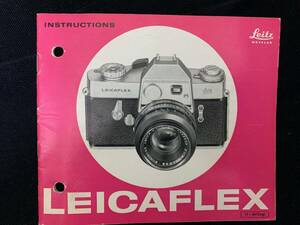 ライカ Leitz LEICAFLEX Instructions 超レア ライカフレックス オリジナル取り扱い説明書 1964年 英語版 全27ページ 