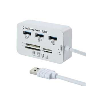 USBハブ カードリーダー　7in1 USB3.0/USB3.1対応