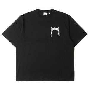 新品同様 BURBERRY バーバリー Tシャツ サイズ:XL 23SS メタル ロゴ クルーネック 半袖Tシャツ Logoprint T-Shirt REBURBERRY ブラック