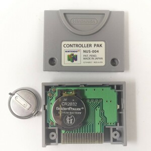 N64 コントローラーパック 内蔵電池交換済み ソケット式変更 Nintendo 任天堂 ニンテンドー64 風来のシレン①