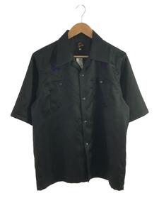 Needles◆S/S Cowboy One-Up Shirt/半袖シャツ/S/ポリエステル/BLK/MR254