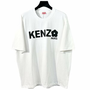 KENZO （ケンゾー） Logo Printed T-Shirt 半袖Tシャツ ホワイト 花柄 おしゃれ カットソー トップス Mサイズ