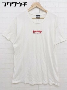 ◇ THRASHER スラッシャー 半袖 Tシャツ カットソー サイズL ホワイト メンズ