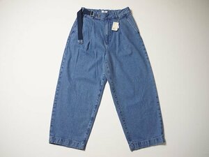 新品◆　Niko and...JEANS　ニコアンド　デニムパンツ　正規品　Mサイズ　サイドベルトトラウザーズ　ルーズシルエット　テーパード