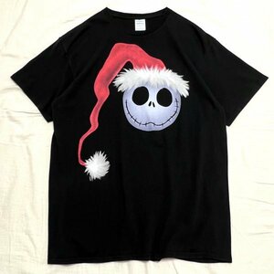 5千スタ【90s 00s Disney ナイトメアー・ビフォア・クリスマス ジャック プリント Tシャツ L】ビンテージ ディズニー キャラクター USA製