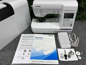 【通電可】brother ブラザー コンピューターミシン ミシン HC650 ホワイト CPH5502 付属品有り フットコントローラー付きE80868-L2P599071