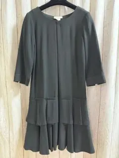【美品】シェルヴィーノ ストリート ワンピース 礼服 ドレス ブラックフォーマル