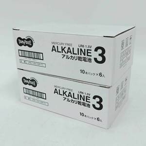 【中古・未使用品】TANOSEE アルカリ乾電池 単3形 10本パック×12セット 120個 LR6/1.5V