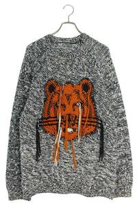 ケンゾー KENZO Intarsia knit tiger FB65PU6323TD サイズ:L タイガーモチーフニット 中古 BS99