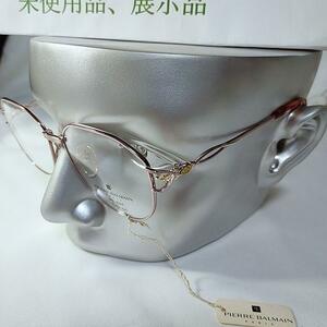 未使用品　展示品　ピエールバルマン　メガネ　フレーム　度なし　日本製 P-0025