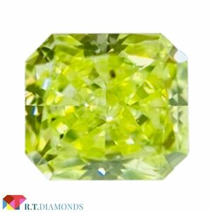 FANCY INTENSE YELLOW GREEN 0.108ct RCT/RT2525/CGL