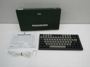 99-KE978-80: EPOMAKER EP84 84キー RGB ホットスワップ 有線メカニカルゲームキーボード PBT染料サブベッドキーキャップ MacWinゲーマー用