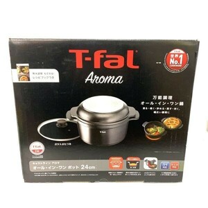 箱付き T-fal Anoma ティファール キャストライン オール・イン・ワン アロマ ポット 24cm 万能調理 鍋 IH ガス 取扱説明書 キッチン 食卓