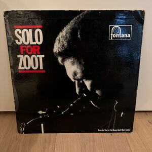 UKオリジナルモノ盤　1962年　SOLO for ZOOT / zoot sims ズートシムズ　LP レコード　mono