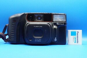 富士フイルム フィルムカメラ ズーム カルディア 800 デート(FUJIFILM ZOOM CARDIA 800 DATE)動作確認済 リチウム電池CR-P2,ストラップ付属